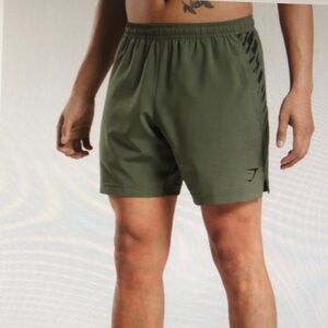 Men's Green Athletic Shorts
